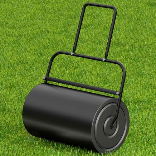 VELPAX Rullo GiardinoRullo per Prato 48 Litri 60 CM Rullo per Prato Rullo, Riempibile con Acqua O Sabbia, Struttura Robusta in Lamiera D'acciaio