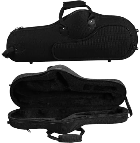 Toyvian Altsaxophon Tasche aus Oxford Stoff Große Kapazität mit Verstellbaren und Abnehmbaren Trägern Tragbar für Schule und Musikstudio Saxophon