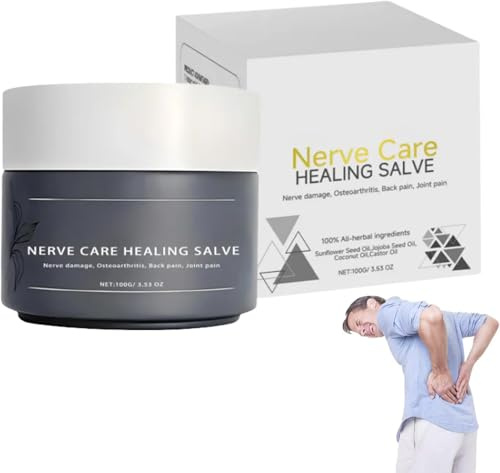 Nerve Care Healing Salve, Professional Neuro-Relief Cream, Soothing Cream, Supports Healthy Nerves, Muscle Relaxation & Tingling Relief (1 Bottle)