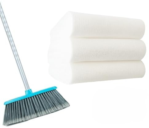 BESCH – Gamuza Atrapa Polvo Desechable para Escoba – 48x36cm, 60pcs – Paños de Limpieza de Suelos – Rápido, Eficaz e Higiénico – Ideal para Hogares con Mascotas y Uso Diario (para Escoba)
