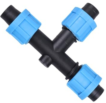 NOLITOY 10 Conectores Bloqueo para Sistema de Riego por Goteo de 16 MM Accesorios Duraderos para Mangueras Compatibles Microtubos Ideales para Jardinería y Exteriores