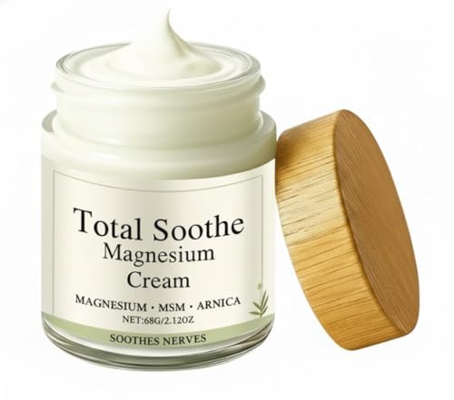 Total Soothe Magnesium Cream,Magnesium Joint & Muscle Comfort Cream – Fast-Absorbing, Non-Greasy Daily Relief for Stiff Muscles & Joints, Lightweight Soothing Creams for Everyday Use – 2.12OZ