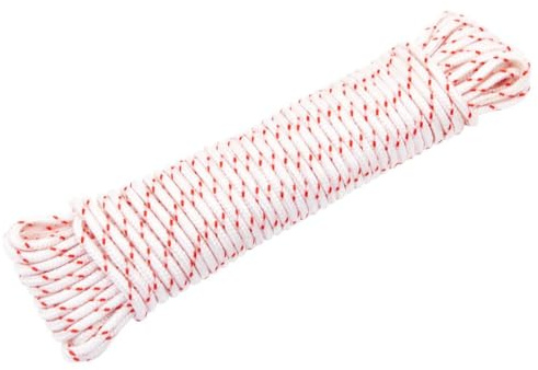 Solivagant Cordon de démarrage à Tirer Blanc et Rouge Ø5 mm 10 m Nylon,(0.18 KG)