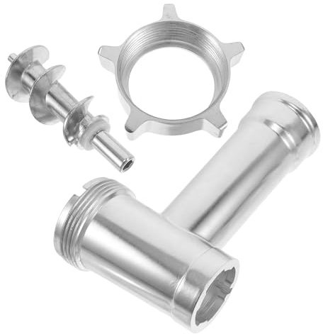 HOMSFOU Kit de Pièces Détachées pour Hachoir à Viande Électrique en Alliage D'aluminium – Tambour, Écrou et Vis – Outil de Remplissage de Saucisses Adapté la Cuisine Domestique –