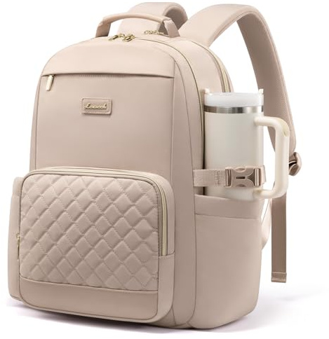 LOVEVOOK Rucksack Damen,15,6 Zoll Laptop Schulrucksack Teenager mit großem Fach