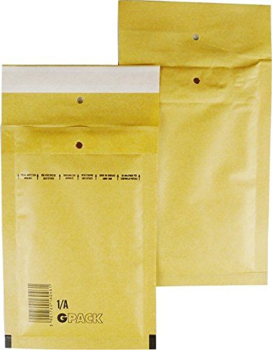200 braune Luftpolsterumschläge Luftpolstertaschen Versandtaschen 1/A 120x175 mm