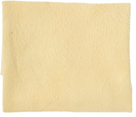 Turbocar - Peau chamoisée Voiture - Peau chamoisée Naturelle - pour sécher Pare-Brise, vitres et carrosseries après Le Lavage - Evite Toute Trace de calcaire - Dimensions: 27 x 42 cm - 100% Naturelle