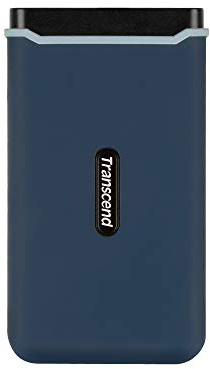 Transcend 500GB ESD370C Portable SSD USB 3.1 Gen 2 USB Type-C, Up to 1,050/950 MB/s (Ideal for desktops, laptops, on-the-go mobile devices and gaming consoles) TS500GESD370C