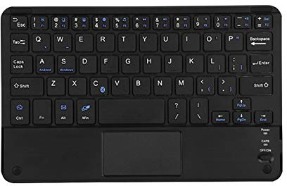 Sxhlseller Teclado Bluetooth, Mini Teclado Portátil Inalámbrico Ultradelgado con Panel Táctil para PC con Windows Tableta Android para Android Y SO