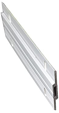 Kit de Ganchos para Marcos de Fotos de 300mm - Clips en Z Resistentes para Colgar Fotos y Espejos - Montaje en Pared - Ganchos de Fijación de Aluminio (300 mm, 1 Par con Tornillos y Anclajes)