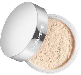 Laura Mercier Translucent Loose Talc-Free Setting Powder – Ultra-Blur, 16 Std. Feuchtigkeitsspendender Halt, Natürliches Finish, mit Hyaluronsäure, für normale bis trockene & reife Haut