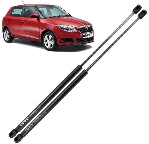 BIAREN Lot de 2 vérins à gaz de hayon arrière pour Skoda Fabia Mk2 II 542 Hatchback 545 Combi 2006-2014 Système de levage 440 (N) 492 mm 5J6827550 5J6827550B