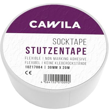 Cawila Nastro di sostegno, 3,0 cm x 20 m, bianco, taglia unica senza genere