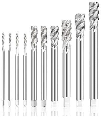 M2-M16 Maschinengewindebohrer Spiralnut Gewindebohrer Bohrer HSS 100-180 mm langer Gewindebohrer Handwerkzeuge (Size : M6-100mm)