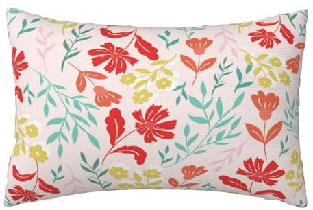Kissenbezug 60x80 cm 2er Set Herbst Deko Kissen Rosa, Blüten Kissenbezug, Rechteckig Kissenbezüge, Weicher Sofakissen, Kissenhülle Herbst, Zier Kissen Aesthetic, Couch Deko Schlafzimme Gifts,J559