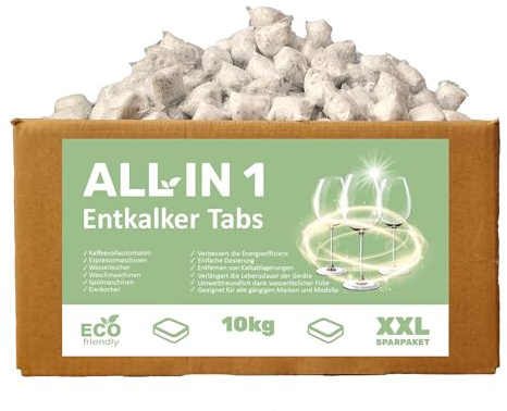 CLEANERIST KALK STOP TABS I 10 kg I in wasserlöslicher Folie I mehr als 500 Anwendungen I Entkalker für Waschmachinen & Spülmaschinen I XXL-Sparpaket