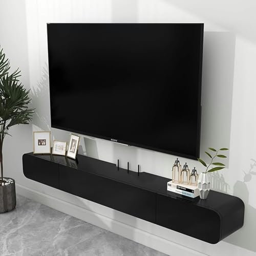 GFXYQPDNV Mueble Flotante para TV montado en la Pared con Agujeros de alimentación eléctrica Color Blanco, 120 cm