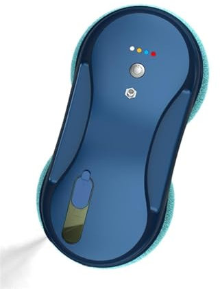 Aspirateurs de vitres Robot de nettoyage de vitres avec APP à distance Intelligent automatique de pulvérisation d'eau en verre Robot aspirateur électrique intelligent Aspirateurs robots(Dark Blue)