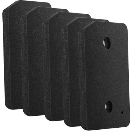 BlissfulAbode 5 Pack 9164761 Dryer Filter Replacement Compatible with for Miele T1 Series Heat Pump Tumble Dryers, 207 x 157 x 30mm, Plinth Foam Sponge Filter