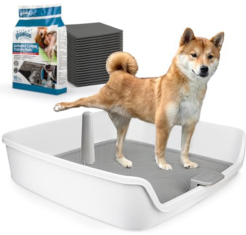 ALL FOR PAWS Pee Pad Holder, XL Dog Litter Box, Puppy Pads Holder, Puppy Potty Tray for Small/Medium/Large Dog Potty Training, 25 x 25