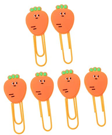 SHINEOFI 6stücke Obstform Papier Clips Kreative Clips Für Sammelalben Und Notizbücher Einfach Zu Befestigen Und Entfernen Haltbarer Büromaterial