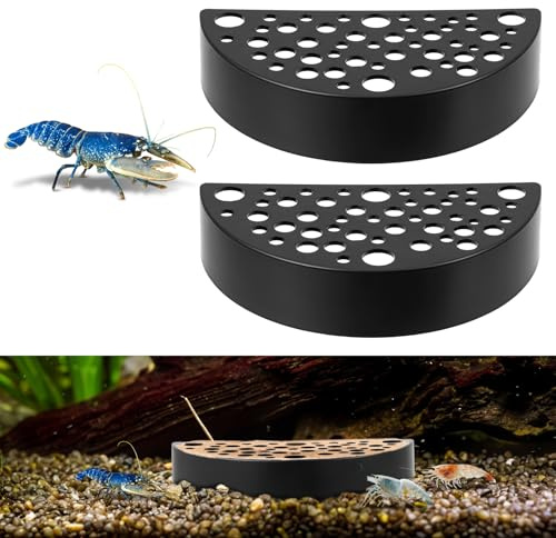 CIATBYYJ 2 grotta decorativa per acquario, nascondiglio creativo per gamberetti, accessori per acquario, grotta di gamberetti, piccoli pesci, per nascondere il gioco