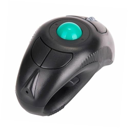 POPETPOP Souris à Boule de Commande sans Fil 2, 4 Ghz USB, 5 Touches | Design Dauphin, Plastique Noir, Format Portable, Utilisation Ambidextre, 1000 Dpi