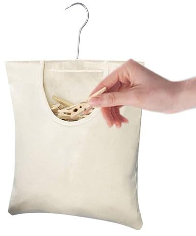 Basso Peg Campio - Basseggio Di Glogno Inspetta | Borsa Di Stoccaggio A Maglie Con Gancio Sospeso, Organizzatore Compatto Per Mollette, Soluzione Di Stoccaggio Dei Perni Per Lavanderia, Porta Tessuto