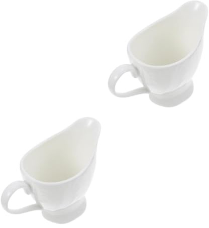 MAGICLULU 2 Pezzi Brocca del latte contenitore annata Freddo brocca di latte Jug ceramica a crema lattiera in ceramica a in piccolo bricco per il bianca