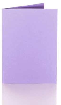 Paper24-50 Faltkarten DIN A5 (150 x 200 mm), 240g/m² – hochwertige Klappkarten für Einladungen, Feste & kreative Projekt in Lila