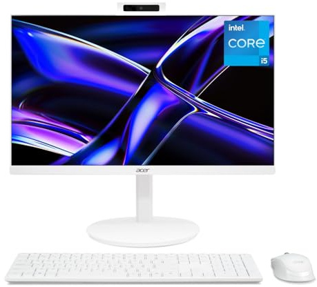 acer Aspire C27-A All-in-One Desktop PC | 27 Full HD Display | Intel Core i5-13420H | 8GB DDR4 RAM | 1TB SSD | Intel UHD Graphics | Wi-Fi 6 | Bluetooth 5.2 | Windows 11 Home | White | DQ.BREEK.002