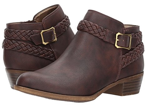 LifeStride Women's Adriana Ankle Bootie Boot, brown, 11 M US