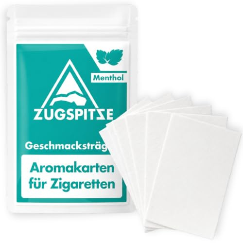 30 Menthol Karten für Zigaretten & Tabak | Aroma Karten als Alternative zu Menthol-Kugeln, Kapseln, Hülsen & Filter | 100% natürliche japanische Minze