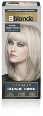 Jerome Russell Bblonde PEARL Non-Permanent Hair Toner | Neutralises Yellow & Brassy Tones | Salon-Quality Cool Blonde Results | Vegan | 75ml