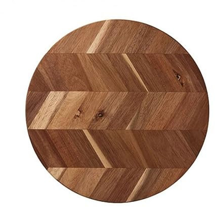 Planche à découper ronde en bois d'Acacia 28 cm de diamètre