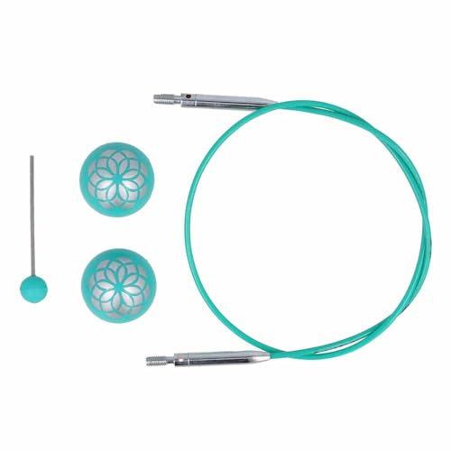 KnitPro Swivel 360° Inter. Cable for 50cm Needle - 3pcs, Blue