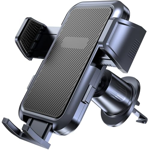 Giftorld Auto Air Vent Telefon Halterung,Metall Stahl Haken,Solid und Stabil,Einfache Bedienung,360°Rotation,Kompatibel für alle iPhone Serie und andere 4-7 Zoll Handy.
