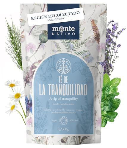Gelassenheit Tee Monte Nativo (300g) - Hochwertige Kräutermischung - Lavendel, Kamillentee, Pfefferminztee lose - als Schlaftee, Beruhigungstee - 100% natürlich und ohne Zusatzstoffe