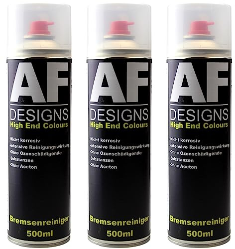Alex Flittner Designs Bremsenreiniger 3X Ventil Teilereiniger 500ml Montagereiniger 360° Ventil Entfetter