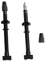 2 Pcs Alloy Valve Nipples 60mm/80mm Bicycle Tubeless Presta Valve Stems No Leak Presta Value Stems Kits with Valve Stem Caps Fit Most Bicycle