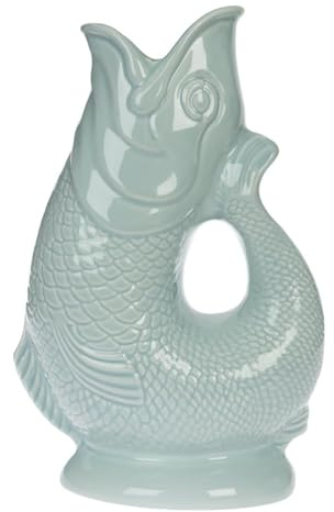 Iconique Air Carafe Poisson Grand | 28 cm 1,4 L Glug Jug | Design emblématique Vase Poisson | Disponible Dans Une Large Gamme De Couleurs Et En Deux Formats 1,4 L et 750 ml