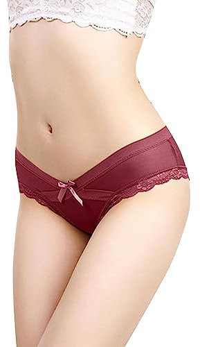 SRZYMJ Unterwäsche Frauen Set BH Und Tanga Spitze Tangas Damen Hoher Bund Strings & Tangas Baumwolle Panties High Waist Unterhosen Mit Bein Hipsters Women Dessous Damen Sexy Unterwäsche Slips Shape