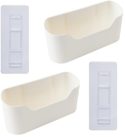 2 Stück Küchenschrank Tür Aufbewahrungsbox, Wandmontierte Aufbewahrungsbox, Badezimmer Küche Schrank Tür Aufbewahrung, selbstklebende Küche Organizer Aufbewahrung für Schrank Kühlschrank unter Spüle A