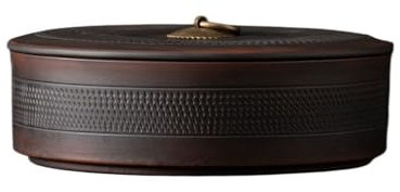 Caja de cerámica Morada para té Pu'er, Lata de cerámica para té, Lata para Pastel de té Pu'er de té Blanco, Caja de Almacenamiento Grande para el hogar, Lata de té para despertarse
