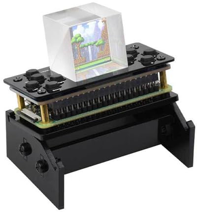 Lerpwige GamePi13 Console de jeu portable 3D avec écran LCD 3,3 cm ST7789 résolution 240 × 240 pour RP2040-PiZero