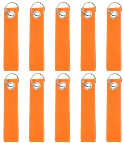 QUARKZMAN Filz Schlüsselanhänger mit Edelstahl Ring, Schlüsselanhänger | Rohlinge Bunt Beschriftbare Filzanhänger für DIY Taschen Dekoration