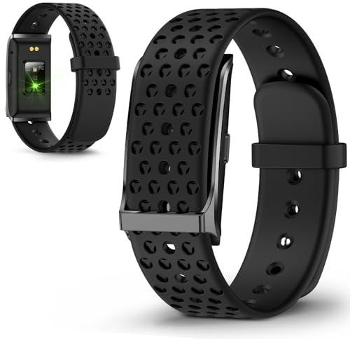 Yanmis Health Fitness Tracker, Bärbar Smart Armband för Män Kvinnor, 127 Sportlägen, Sömnmonitor, 10m Vattentät, Samtalspåminnelse, Väckarklocka, Fotokontroll (BLACK)