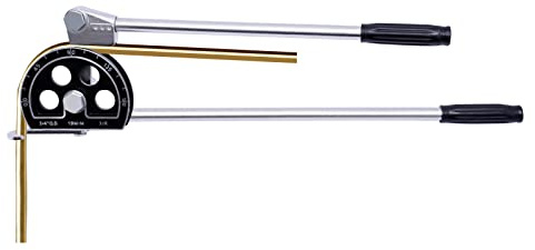 Jiabailie 3/4'' Tube Pipe Bender,Manual OD Tubing Bending with Anti-skid Handle,180 Degree Lever Type Heavy Duty Bend Steel Copper Brass Aluminum HVAC Repair