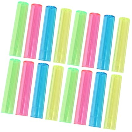 TOVINANNA 200 piezas Unidades Protectores Transparentes para Lápices Tapas de Plástico Antirrayaduras y Antigolpes Cubiertas Decorativas para Oficina Escuela y Hogar