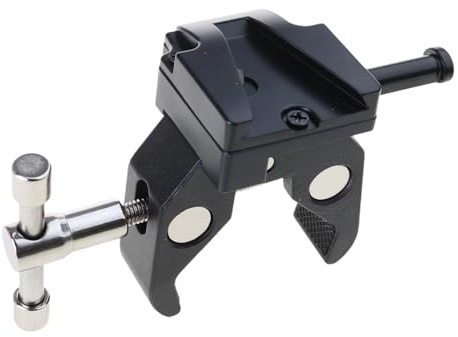 V Clamp with Metal Handle and Pliers for Light Stands, Tables, Tripods Clamp